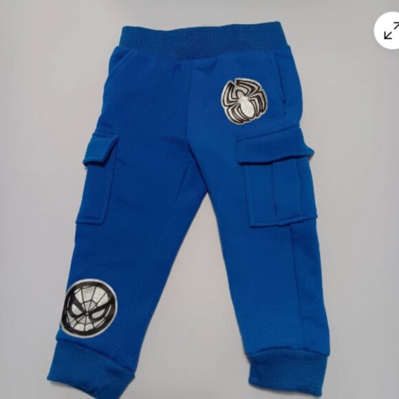 Spiderman Sweatsuit 2 piece 2T 2 toned Blue Hoodie Set Official Marvel‎ NWT C10 - Picture 10 of 11